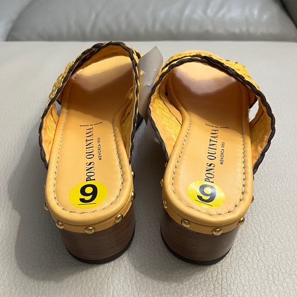 Pons Quintana Women’s Platform Leather Woven Sandal - Made in Spain - EU 39/US 8 - Picture 3 of 9